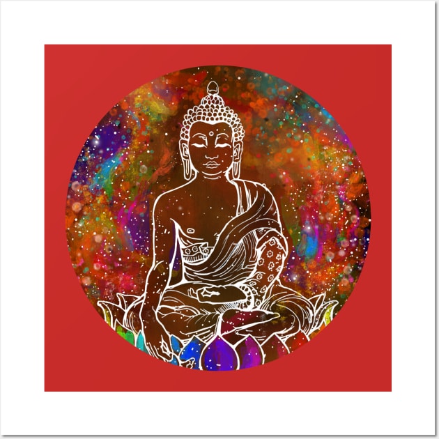 Male Buddha ( Buddhism ) Wall Art by artbysavi